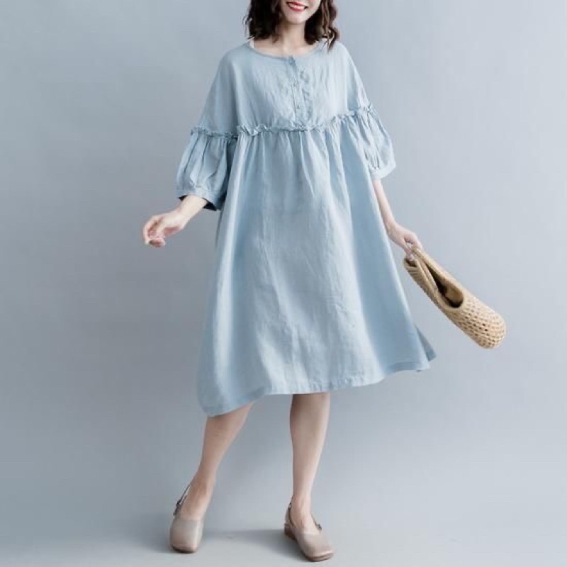GIẤY RẬP đầm baby doll nữ