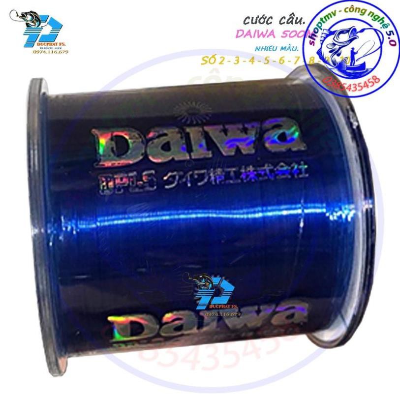 Cước câu cá daiwa 500m giá rẻ độ tải cá cao nhiều màu