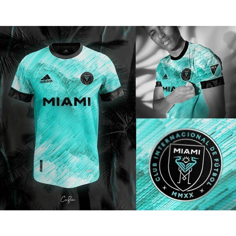 ⚽️Sét Quần Áo Bóng Đá 2022⚽️Bộ áo đấu MIAMI,Xanh loang mới nhấtChất vải mè thái thấm hút mồ hôi ( Rẻ Vô Địch)