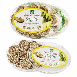 Bánh chuối phồng hạt mè tư bông hộp 220g
