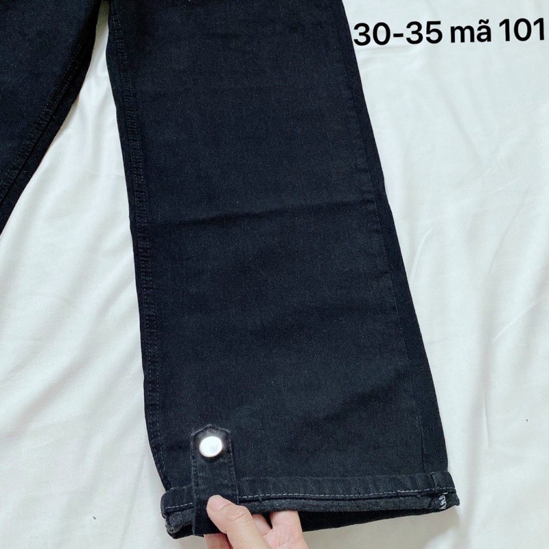 Quần baggy jean nữ M101 ✈️FREESHIP✈️ Quần baggy jean nữ lưng cao size đại kiểu lai gấp nút hàng VNXK bigsize 80kg 2KJean | BigBuy360 - bigbuy360.vn