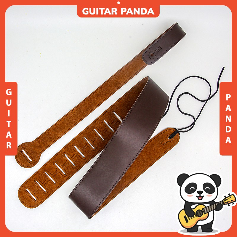 Dây Đeo Đàn Guitar Acoustic Classic Điện Bass Da Bò Cao Cấp Guitar Panda