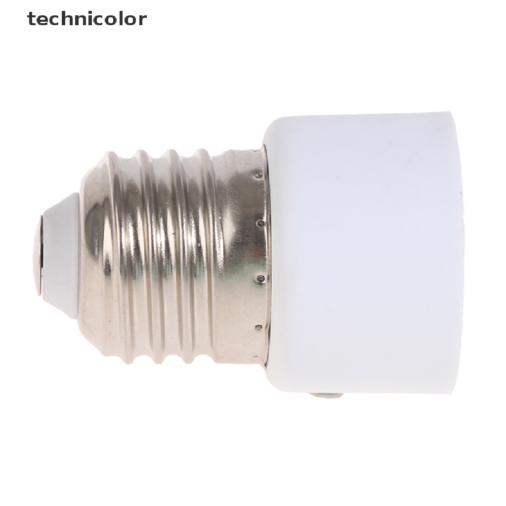 technicolor 220V E27 ABS White Connector Accessories US/EU Plug Screw Bulb Base Adapter TYG