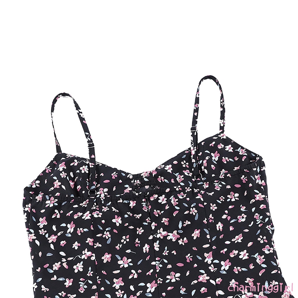 Đầm Hoa Không Tay Hở Lưng Gợi Cảm Dành Cho Nữ