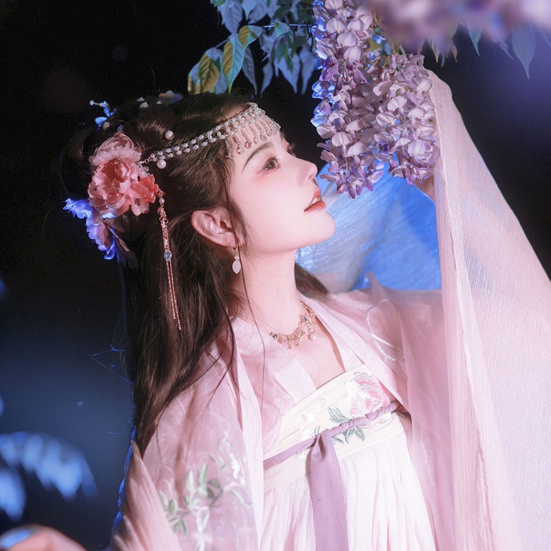 Flgo Dây Tua Rua Đính Ngọc Trai Nhân Tạo Cài Đầu Cho Đám Cưới