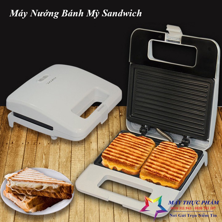 Máy Nướng Bánh Hotdog Sandwich Tại Nhà, Máy Làm Bánh Sokany 750W