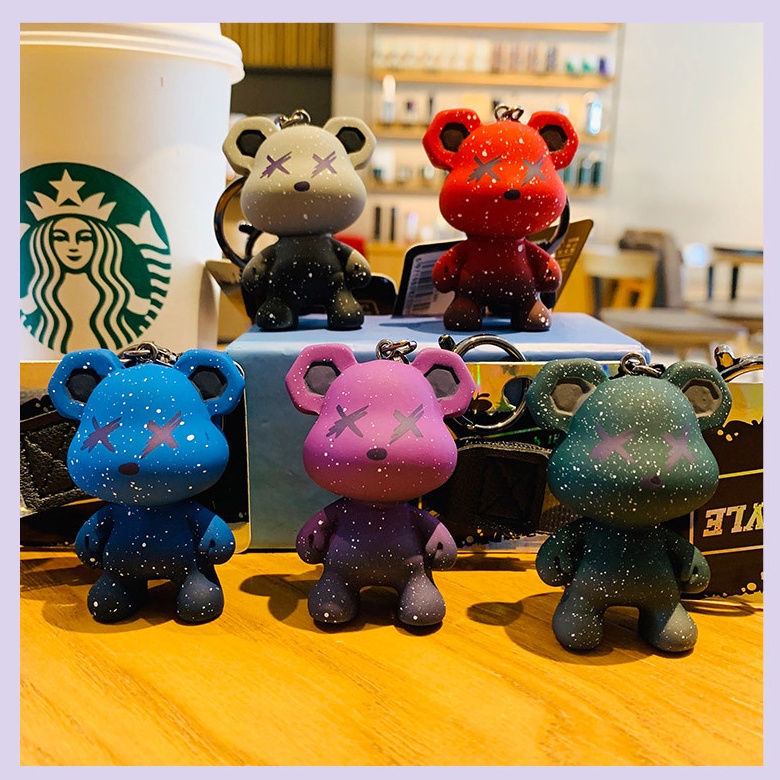 Móc khóa hình gấu Teddy dây vải siêu xinh phù hợp làm quà tặng bạn bè - GSK145