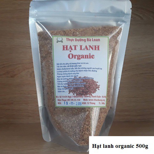 hạt lanh organic 500g