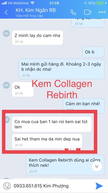 [🎁 QUÀ] Kem Collagen Rebirth - Natural Spa