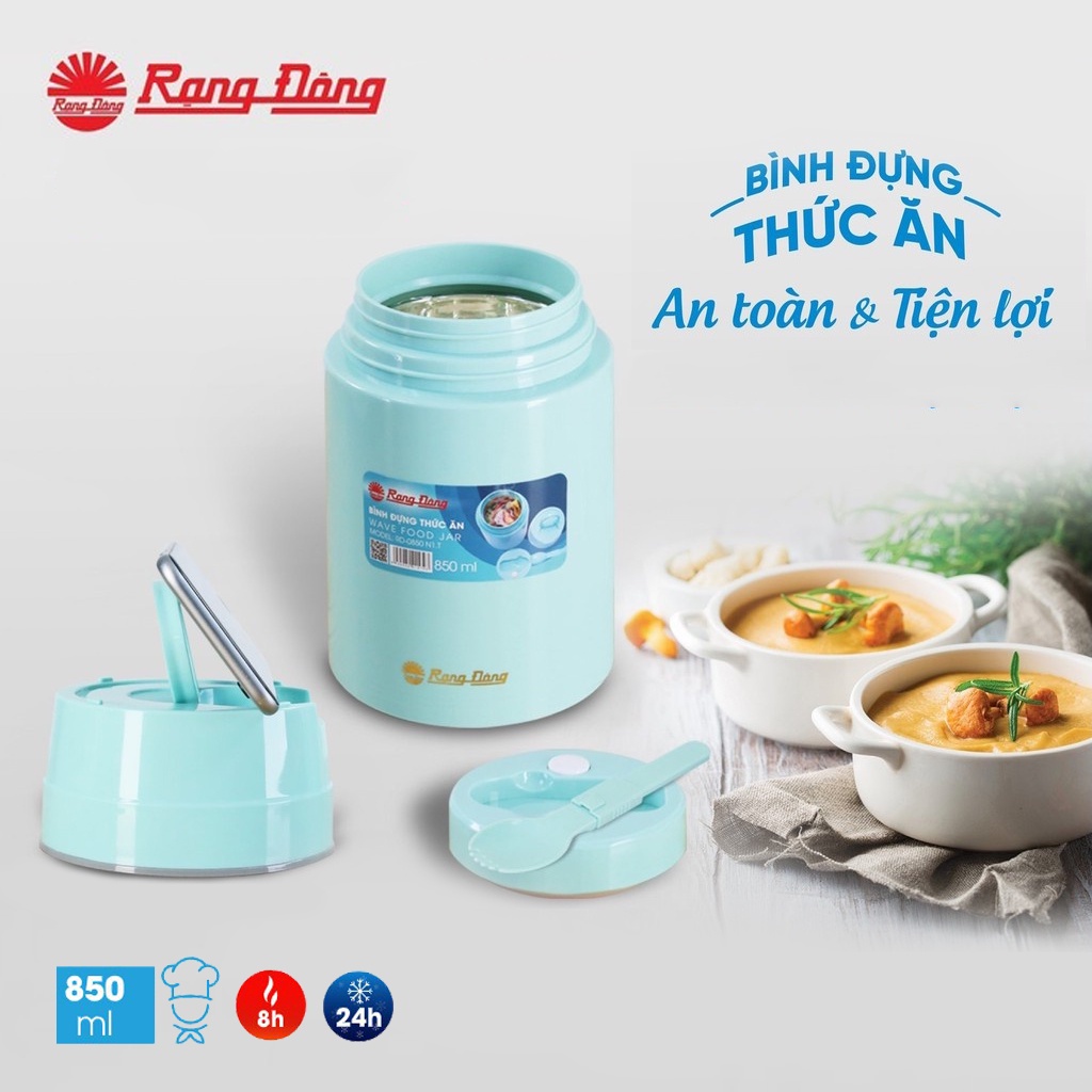 Bình đựng thức ăn, ủ cháo giữ nhiệt Rạng Đông RD 0850 N1.T