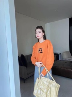 ÁO NỈ DA CÁ CHÉO NỮ MÀU CAM FF