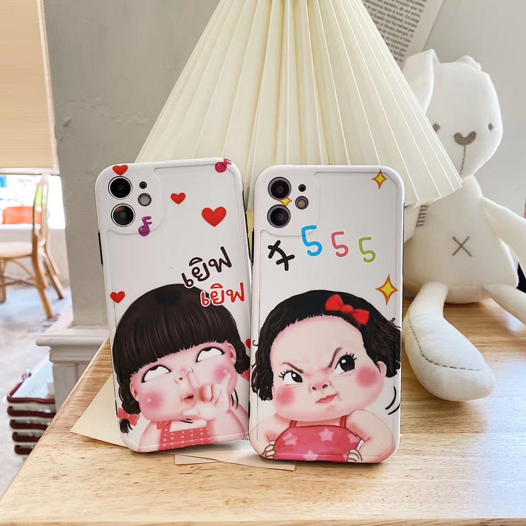 Ốp điện thoại mềm in hình bé gái đáng yêu cho iPhone 7 8 SE2 plus X XS XR XSmax 11 Pro Promax | BigBuy360 - bigbuy360.vn
