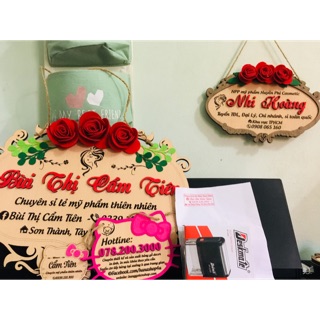 Bảng gỗ kèm con dấu bán hàng online