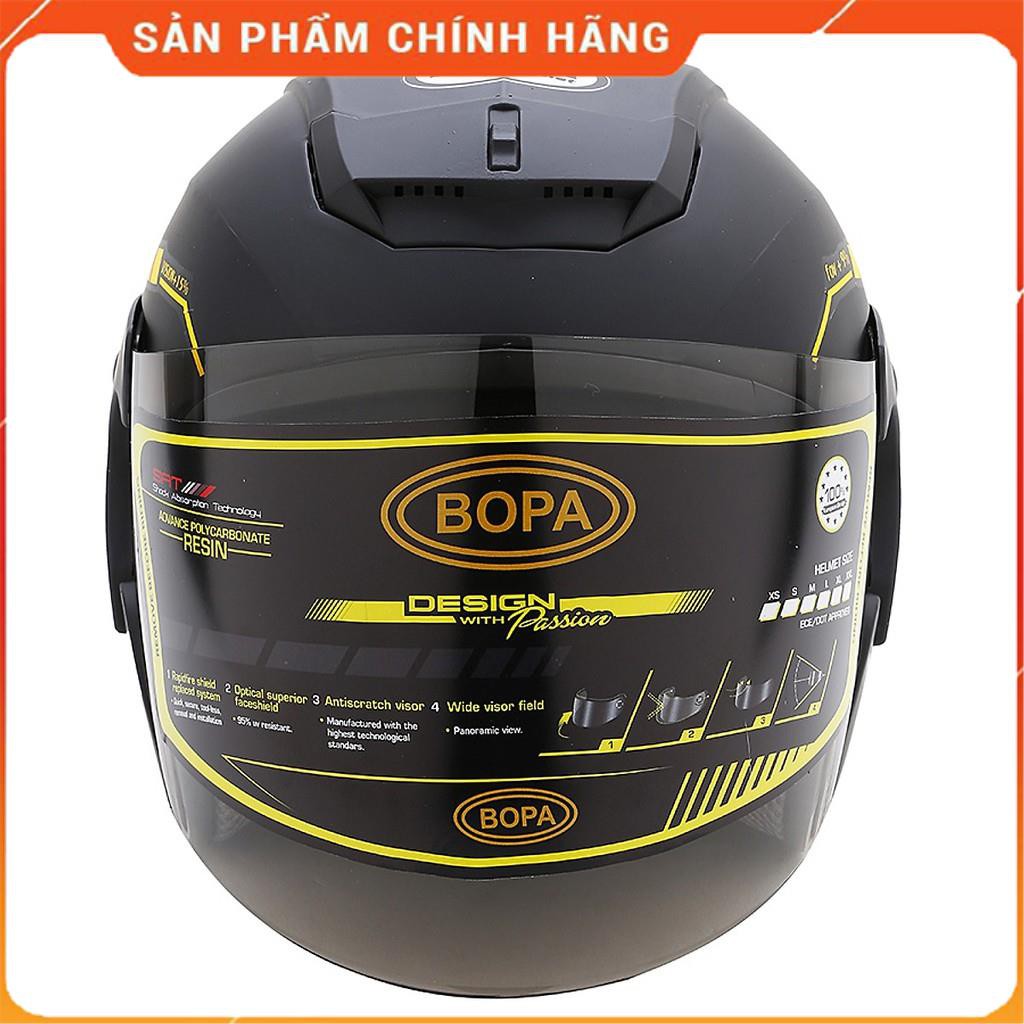 Mũ bảo hiểm 3/4 đầu có kính 46 PRO Bopa Chính hãng - Bảo hành 12 tháng