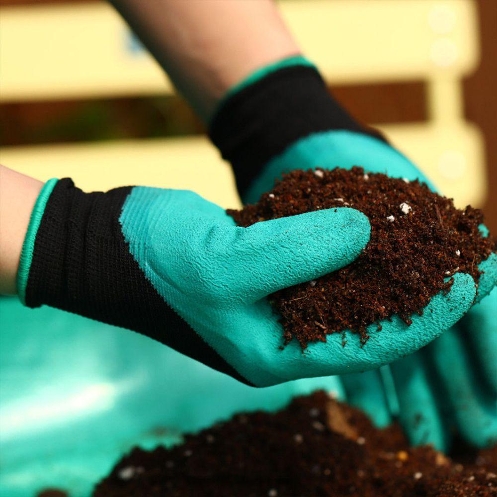 Găng Tay Làm Vườn Có Móng Vuốt Bằng Cao Su ABS