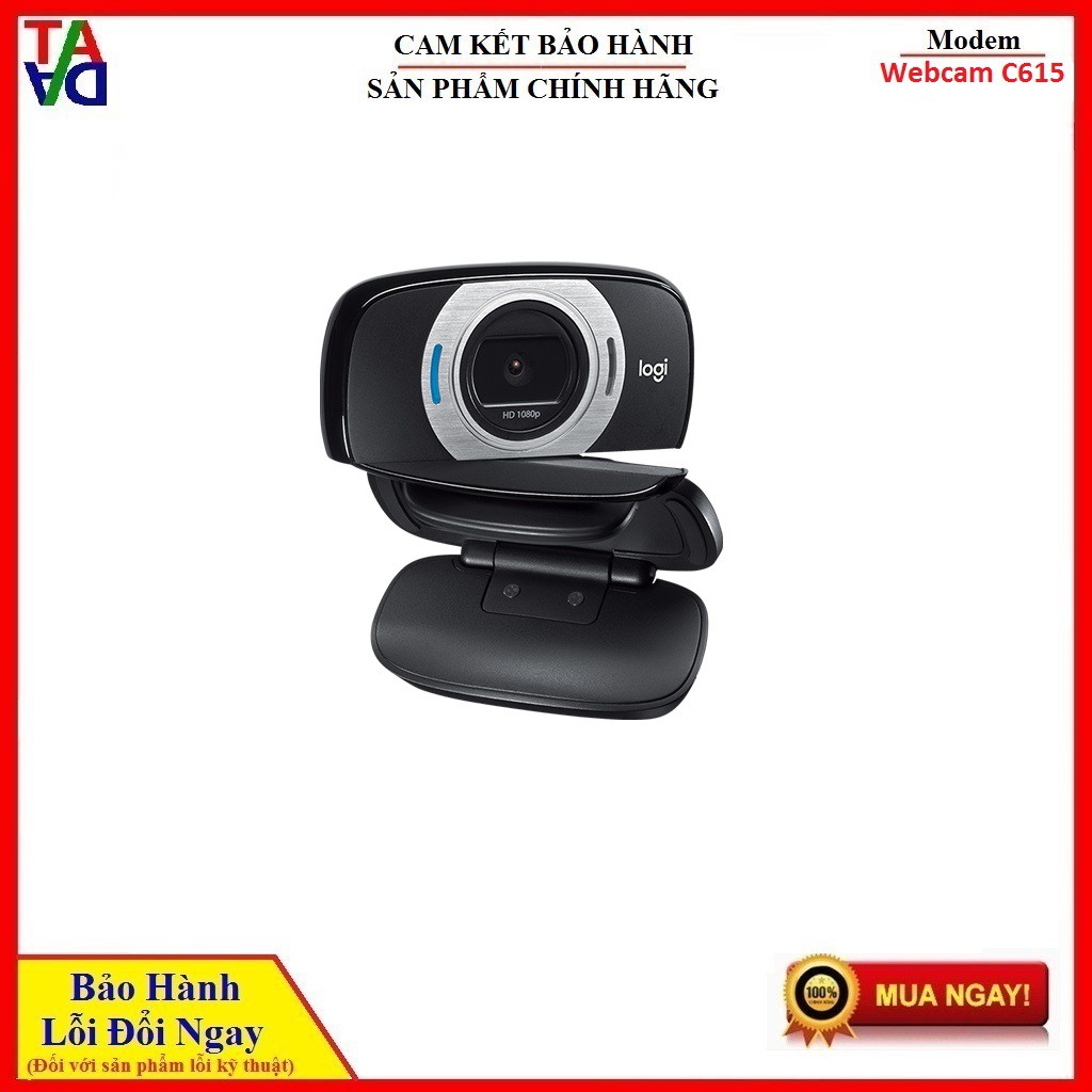 Webcam Logitech C615 FullHD 1080P - Hàng chính hãng - Bảo Hành 24 Tháng
