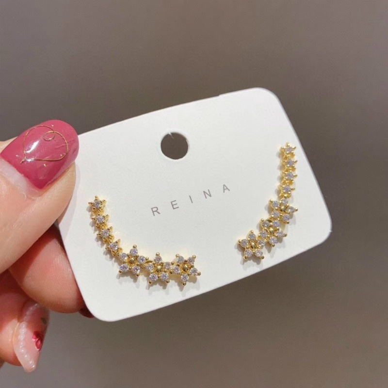 Bông Tai Ngôi Sao Năm Cánh Đính Đá Lấp Lánh