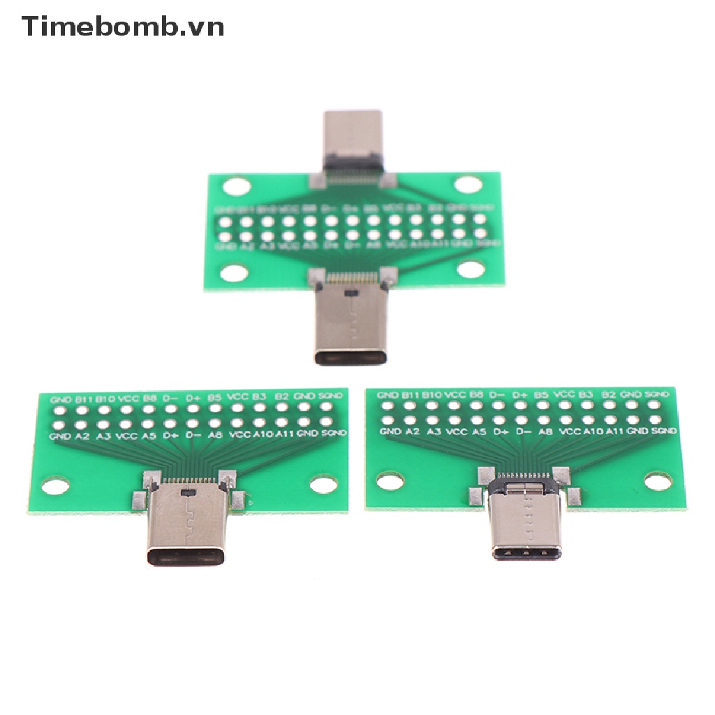 Bảng mạch thử nghiệm PCB cổng USB 3.1 Type-C 24+2P 2.54mm