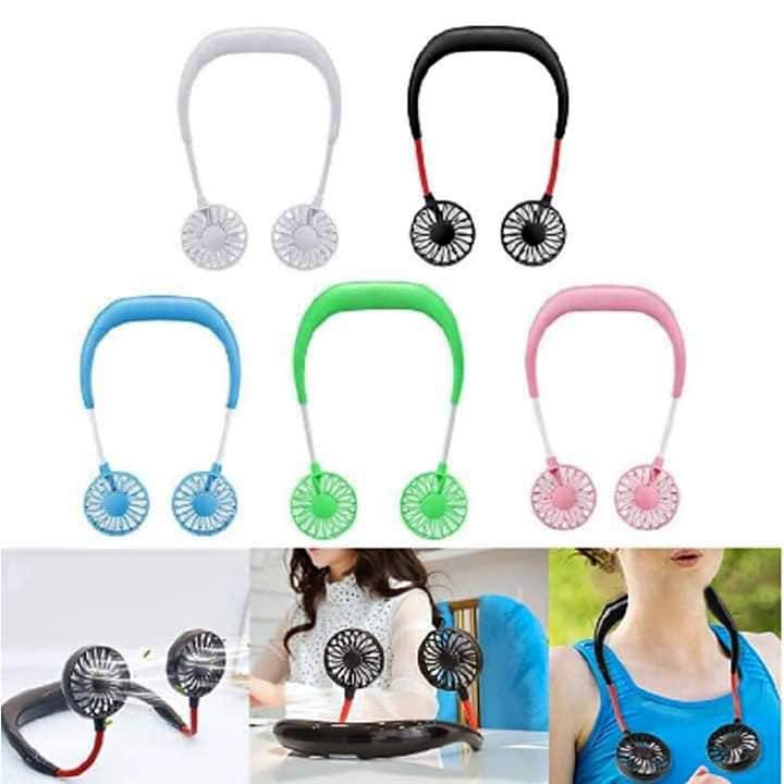 Quạt đeo cổ mini sạc USb  siêu tiện lợi .