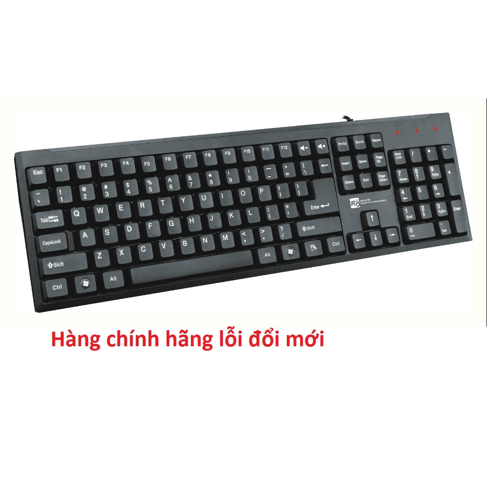 Bộ chuột & bàn phím văn phòng chơi game Warship R8 Gaming tặng lót chuột