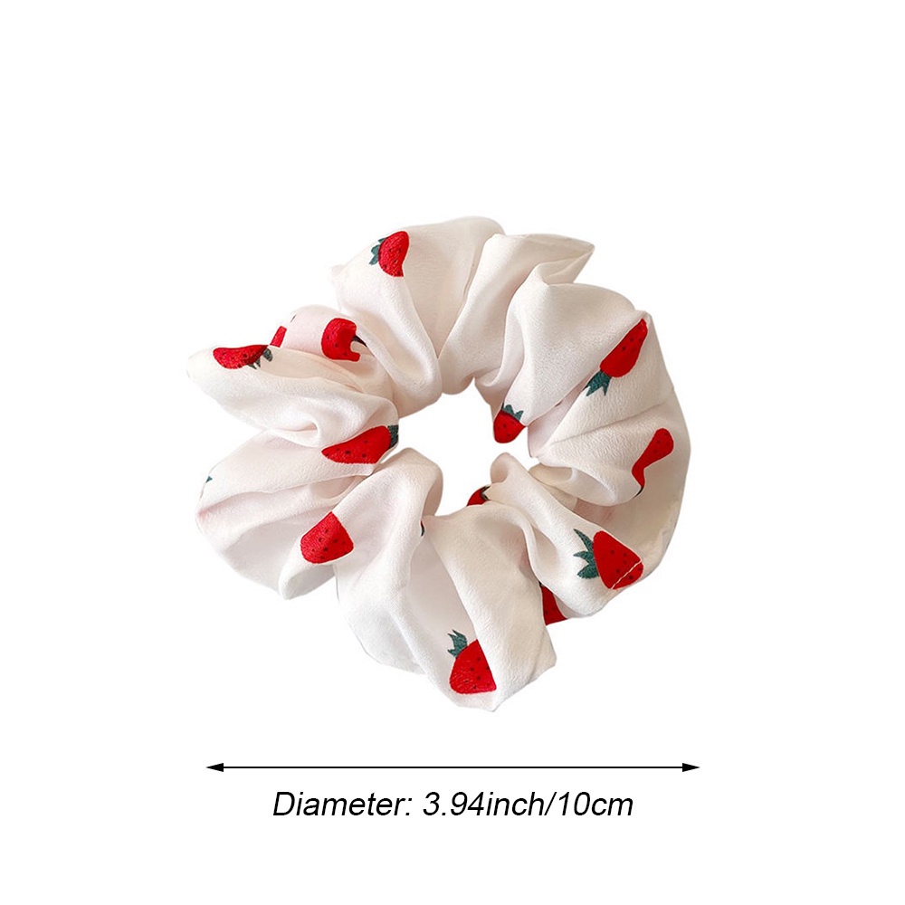 Dây buộc tóc co giãn in họa tiết trái cây xinh xắn nhiều màu tùy chọn thời trang Hàn Quốc dành cho nữ