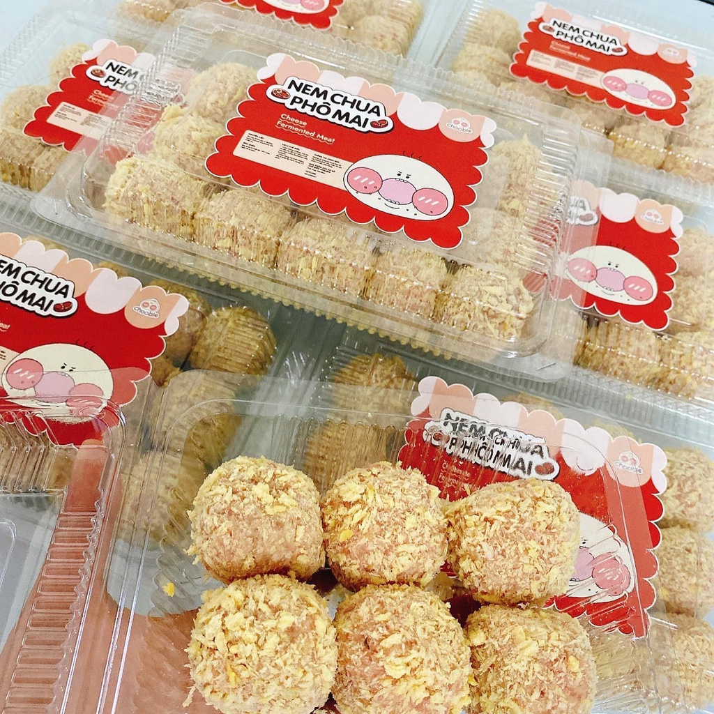 Nem chua nhân phô mai hộp 15 viên (chỉ giao nội thành HN)