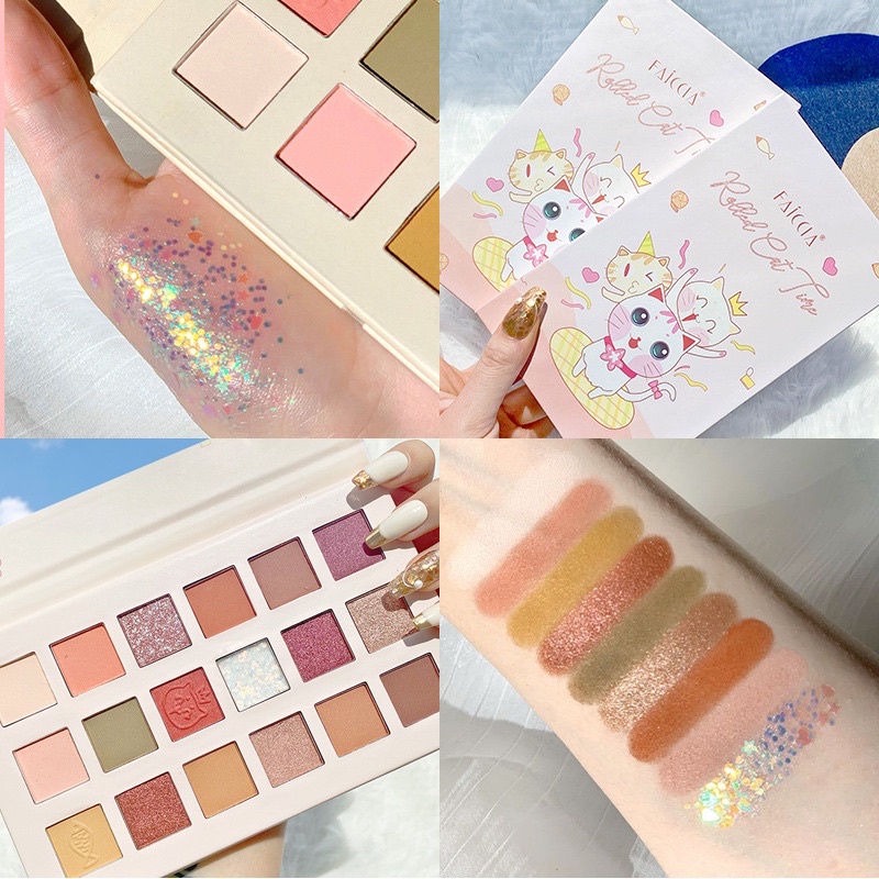 Bảng phấn mắt con mèo 18 ô FACCIA | BigBuy360 - bigbuy360.vn