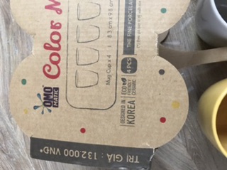 Set 4 ly sứ Donghwa