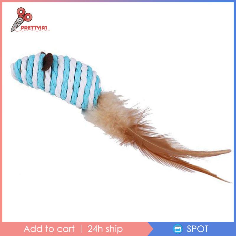 [Prettyia1] Đồ Chơi Chuột Nhỏ Nhắn Tương Tác Cho Mèo