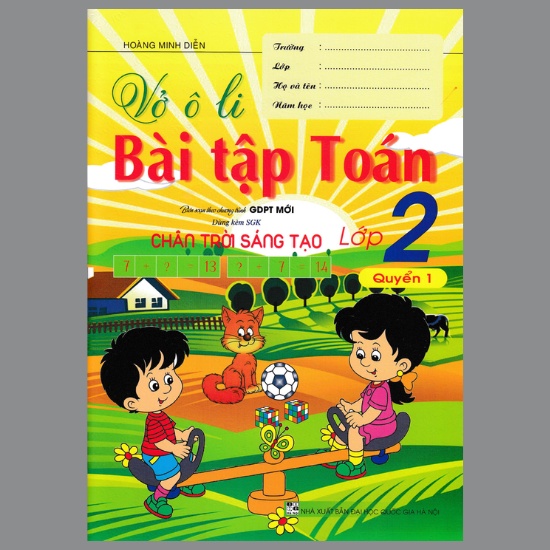 Sách - Vở Ô Li Bài Tập Toán Lớp 2 - Quyển 1 (Biên Soạn Theo Chương Trình GDPT Mới)