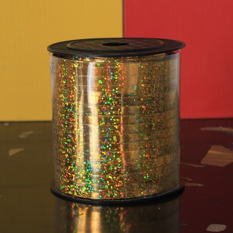 Cuộn Dây Ruy Băng Màu Laser 5mm Trang Trí Mới