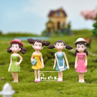 Cô Gái Hiện Đại - Cô gái trang trí cây xanh, mô hình trang trí