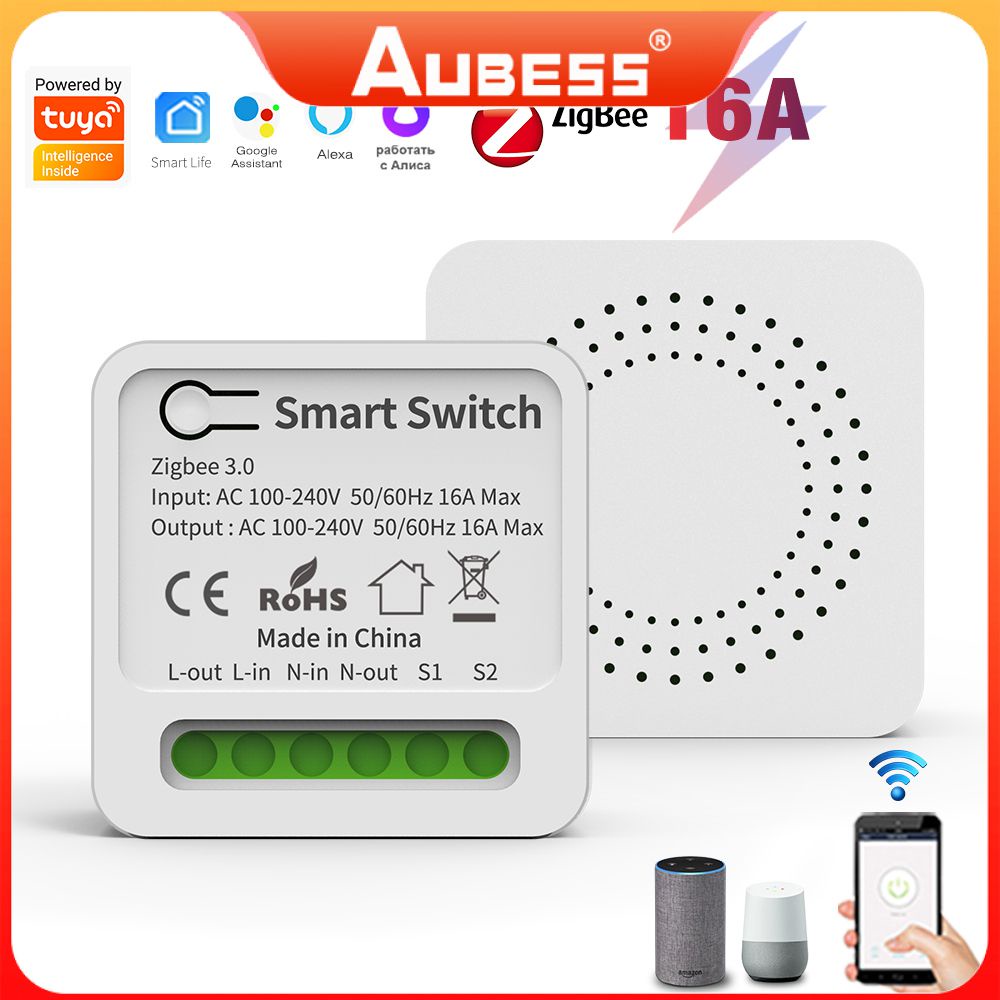 Công Tắc Điều Khiển Từ Xa Hai Chiều Zigbee 3.0 Cho Hệ Thống Alexa Google home Yandex alice