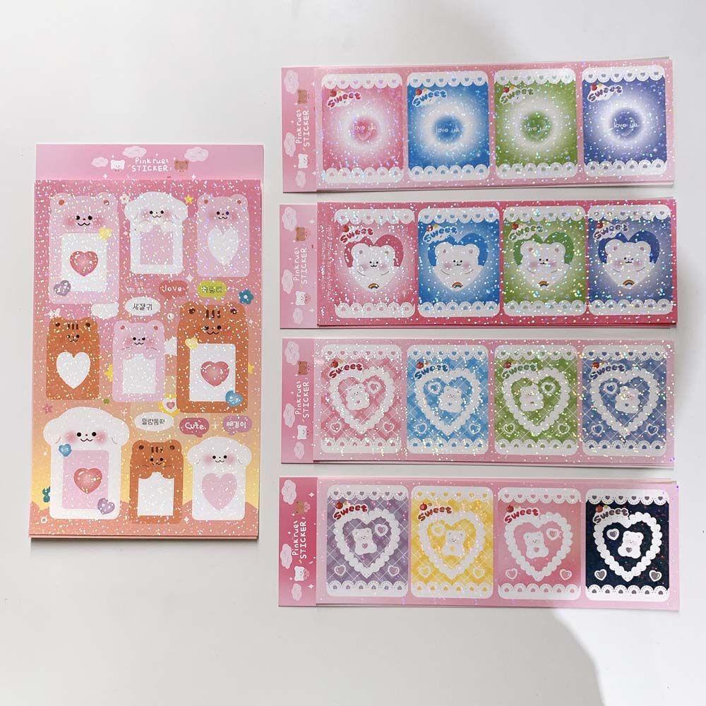 Thẻ Dán Khung Ảnh In Hình Thần Tượng Phong Cách Hàn Quốc DIY