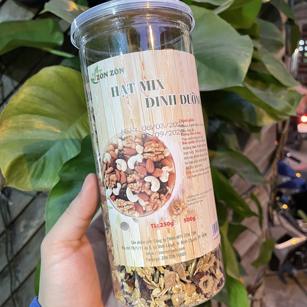 GRANOLA cao cấp - Hạt ngũ cốc dinh dưỡng ăn kiêng hũ 500g Anngon.vn