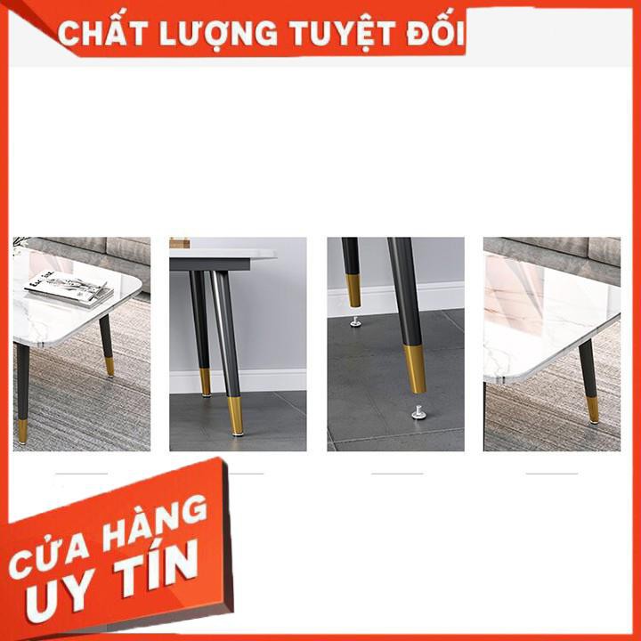 💥Giá rẻ💥 Bàn sofa phòng khách 1m2*60cm mặt gỗ mạ vân đá phủ bóng BAT022