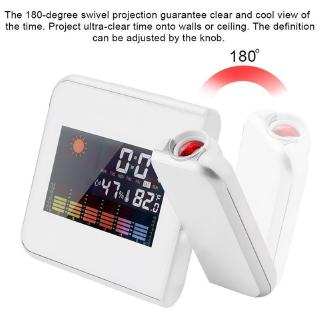 Electronic LED Clock with Weather Projector