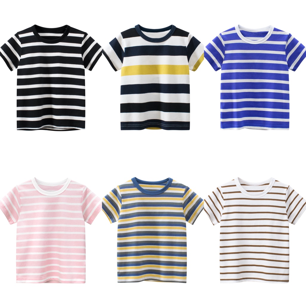 Áo thun cotton SOFFNY tay ngắn hoạ tiết xinh xắn thời trang mùa hè cho bé trai và bé gái