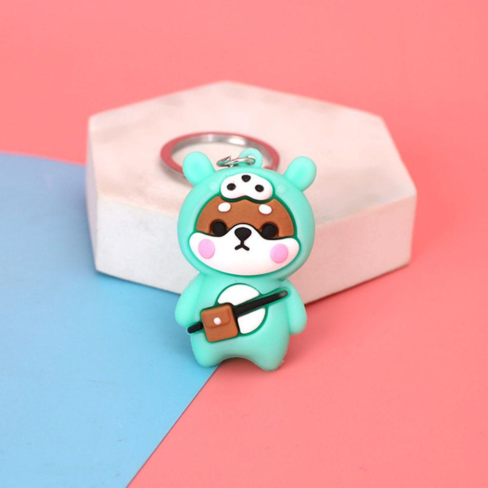 DARNELL Móc Khóa Silicon Hình Gấu Hoạt Hình Dễ Thương