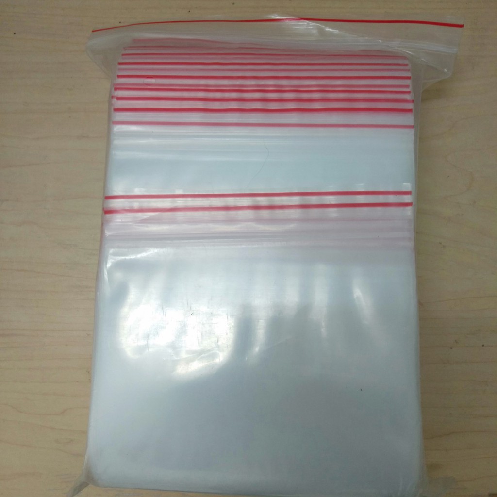 Túi ziper viền đỏ (1kg)