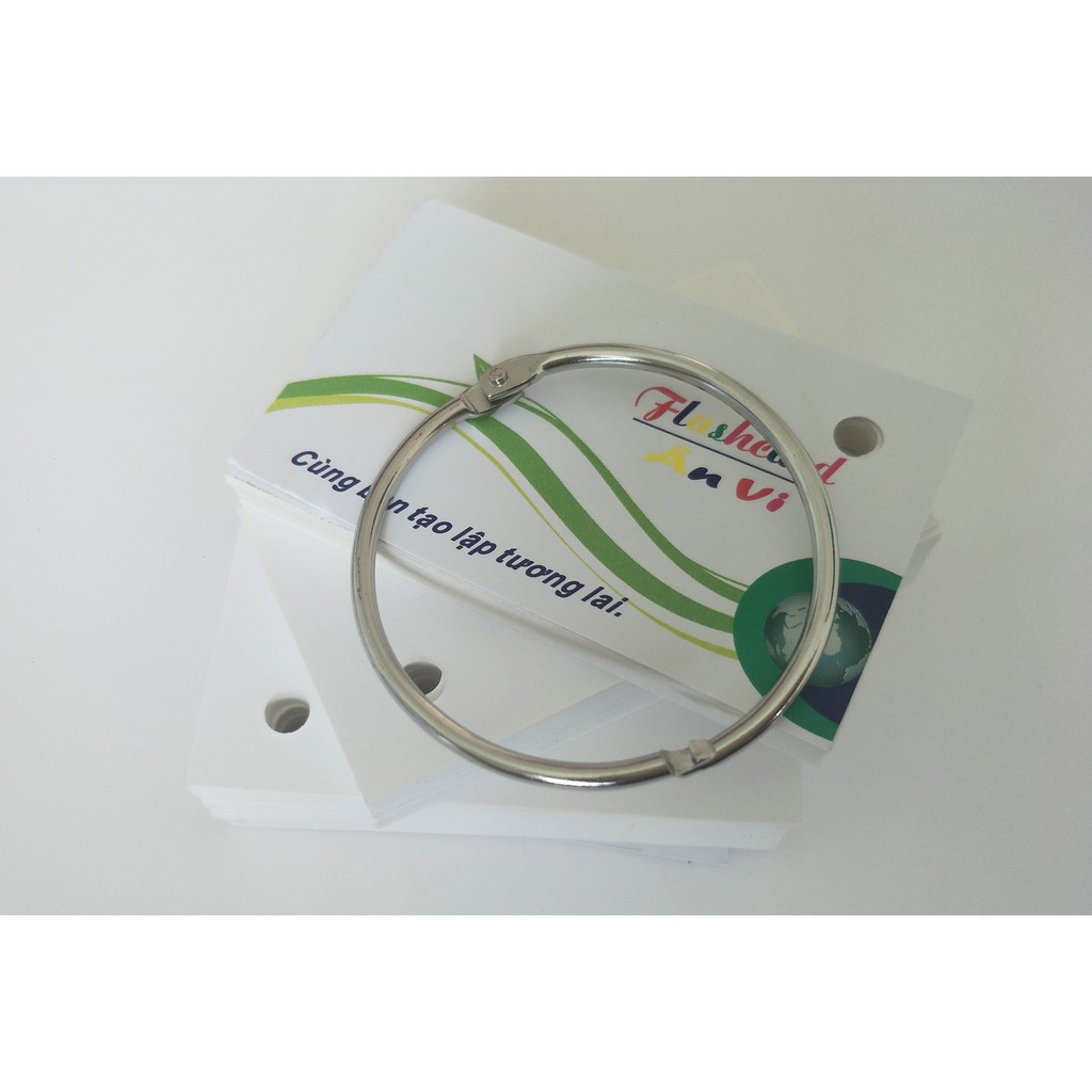 100 thẻ học flashcard trắng bo kích thước 5x8 cm học ngoại ngữ