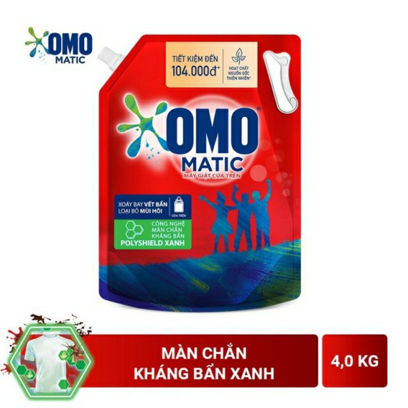 NƯỚC GIẶT OMO 3,7KG 4KG Các loại