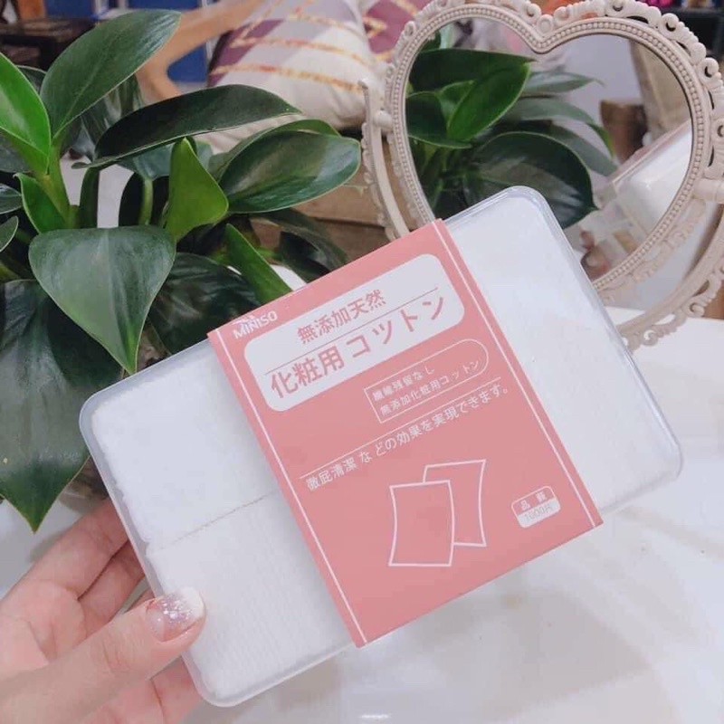 Bông Tẩy Trang 1000 Miếng Miniso Mỏng Bông Đắp Toner Hiệu Quả
