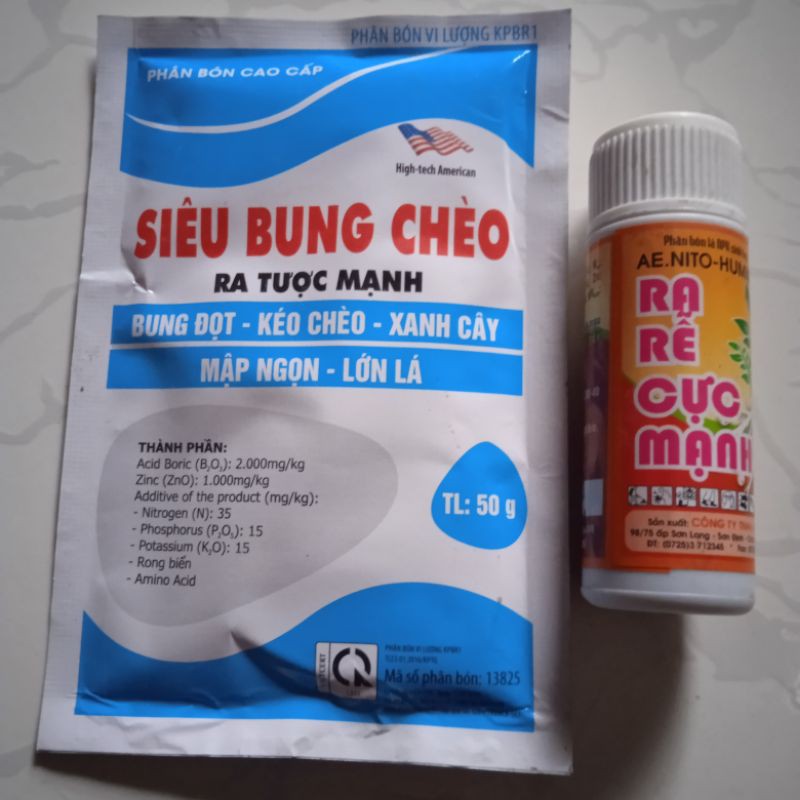 Phân bón kích đâm chồi, nẩy tược, vọt đọt, siêu bung chèo, kích rễ cực mạnh, xanh cây lớn lá hoa kiểng cây giống rau màu