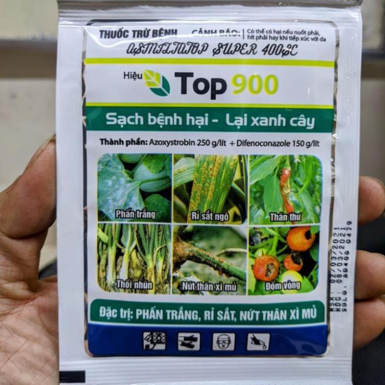 Chế phẩm xử lý nấm bệnh Amistatop. Trị vàng lá, đốm lá, thán thư, tẩy mã, đốm lá hoa hồng