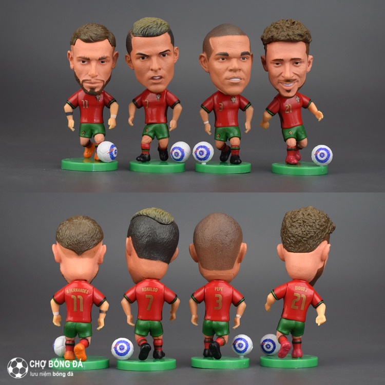 Mô hình cầu thủ bóng đá 6,5cm đội tuyển bồ đào nha dành cho các fan yêu bóng đá