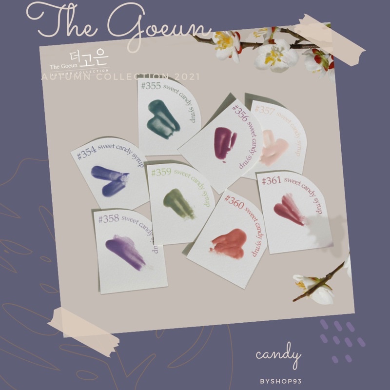 [Candy nail] Bộ sản phẩm sơn gel thạch cao cấp Hàn Quốc collection Autumn 2021 The Goeun (8pcs)