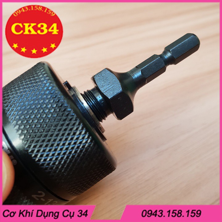 Bộ chuyển măng ranh 2_13mm hợp kim autolock cho máy khoan 6.35mm