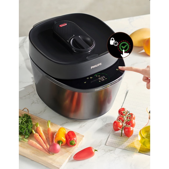 Nồi áp suất điện tử cao cấp Philips HD2151/66 và HD2137/65