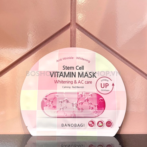 [Phiên Bản Mới] Mặt Nạ Banobagi Stem Cell Vitamin Mask Hàn Quốc - Trắng Da Dưỡng Ẩm